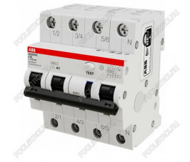 Дифференциальный автомат DS203 NC 25А ABB 4P 30мА