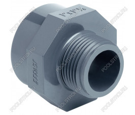 Муфта ПВХ Effast RERMGE050G редукционная, с внешней и внутренней резьбой d1-1/2