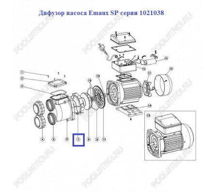 Дифузор насоса Aquaviva SP серии 1021038